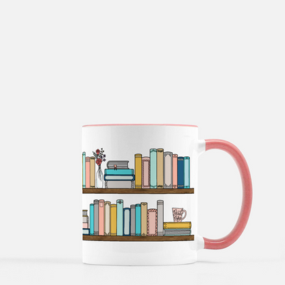Bookshelf Mug - Pastel