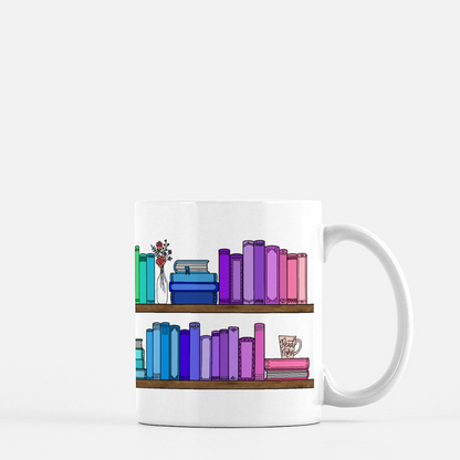 Bookshelf Mug - Rainbow